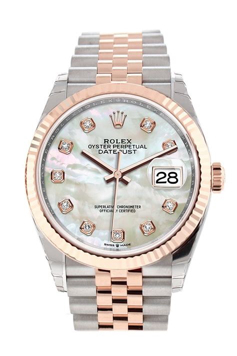 rolex mother of pearl dial datejust|rolex datejust white gold 36mm.